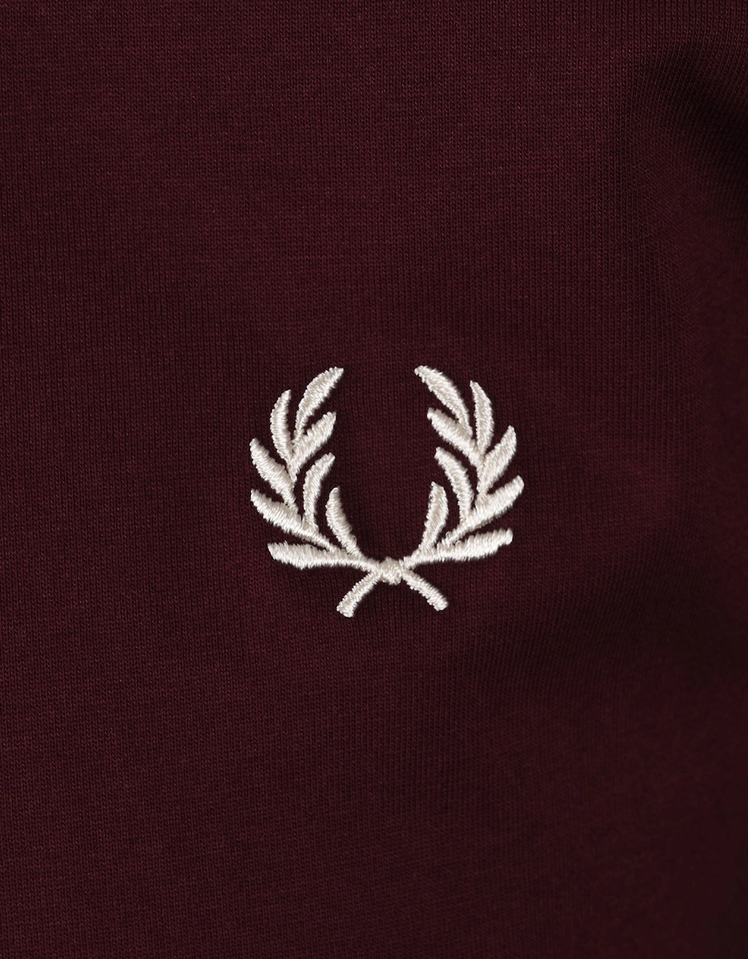 FRED PERRY TWIN TIPPED T-SHIRT OXBLOOD/ECRU