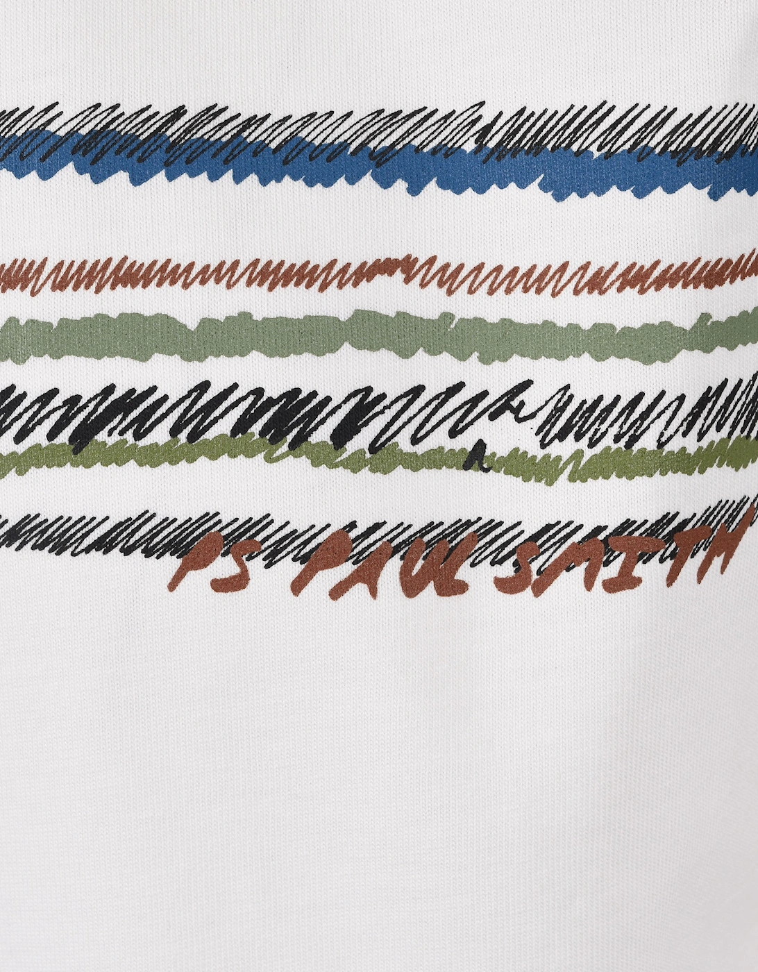 PAUL SMITH REG FIT STRIPE T-SHIRT WHITE