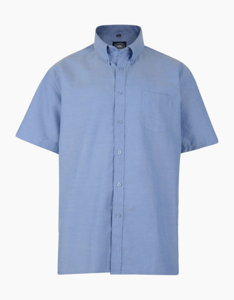 KAM Mens Oxford Big & Tall Short Sleeve Shirt