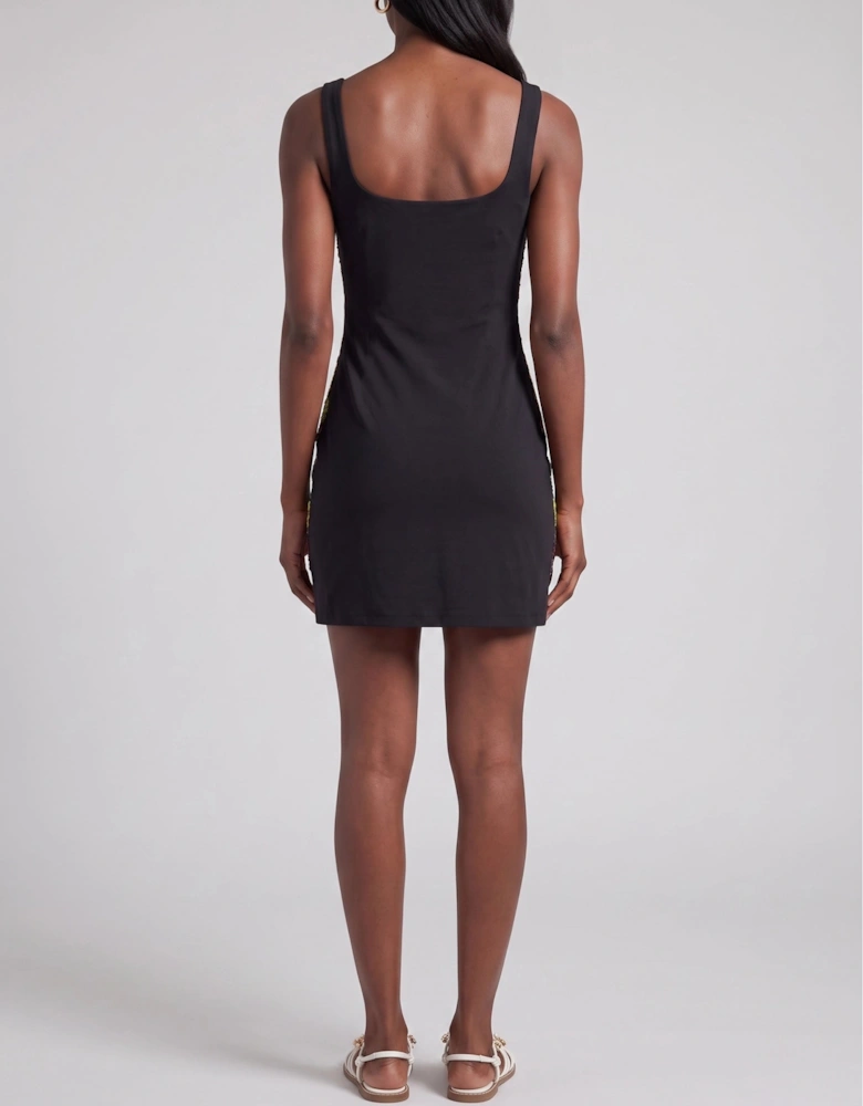 Pandora Luxe Hand Beaded Black Dress in Stock
