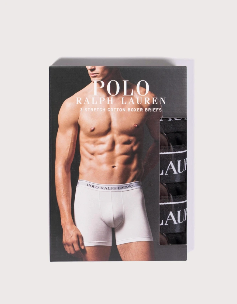 3 Pack Stretch Cotton Boxer Briefs