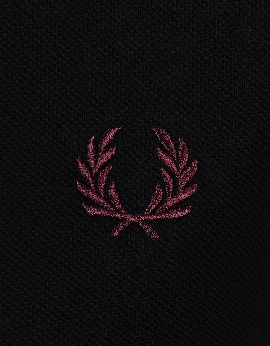 FRED PERRY TWIN TIPPED POLO BLACK/PLUM