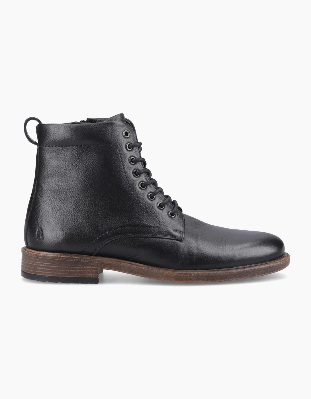 Hush Puppies Irwin Leather Men's BLACK Ankle Boots