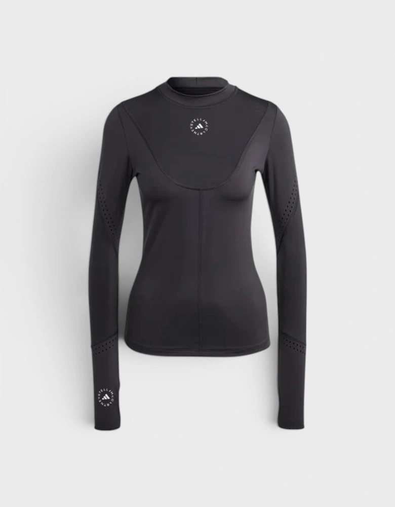 Adidas Long Sleeved Logo Top Black White