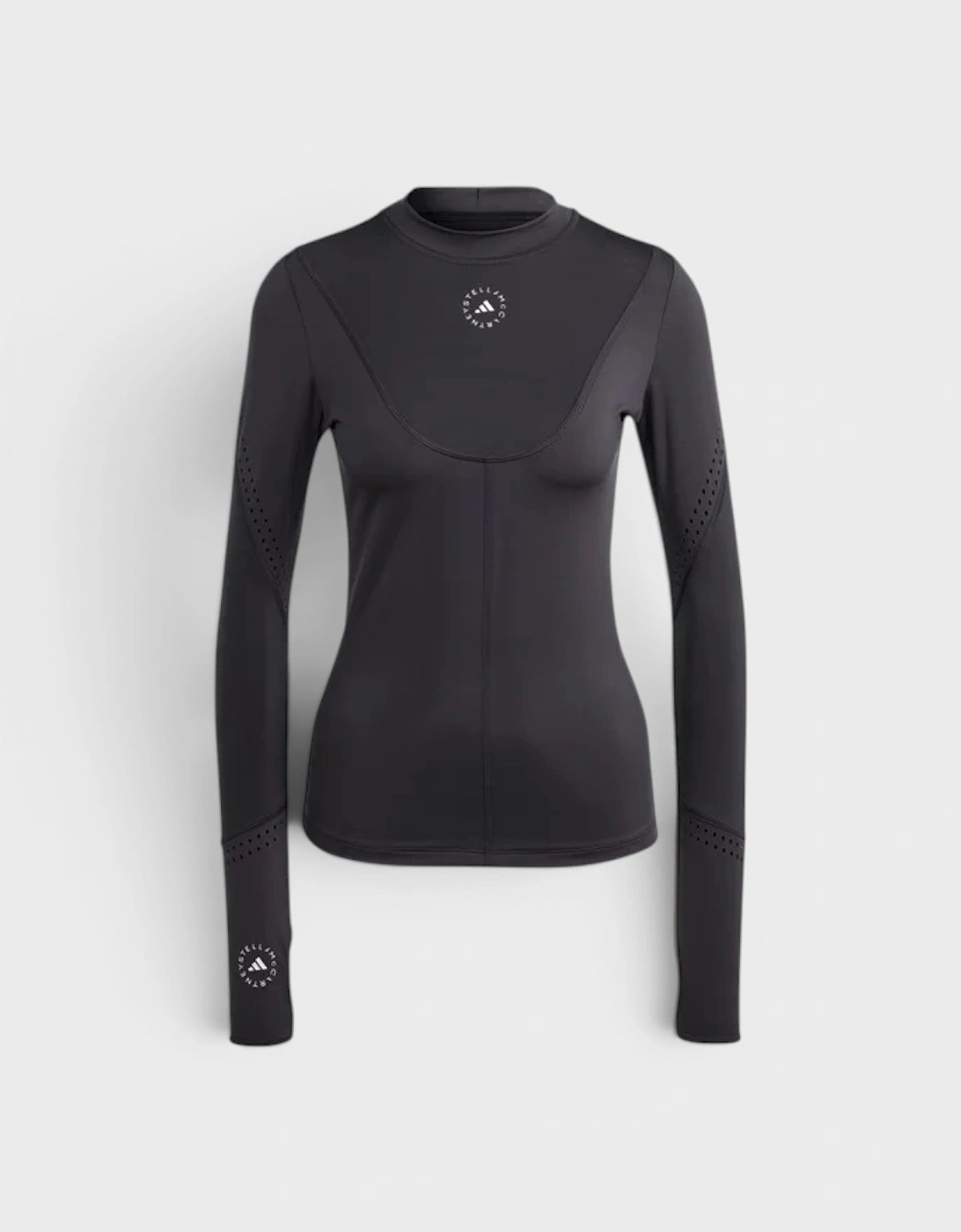 Adidas Long Sleeved Logo Top Black White