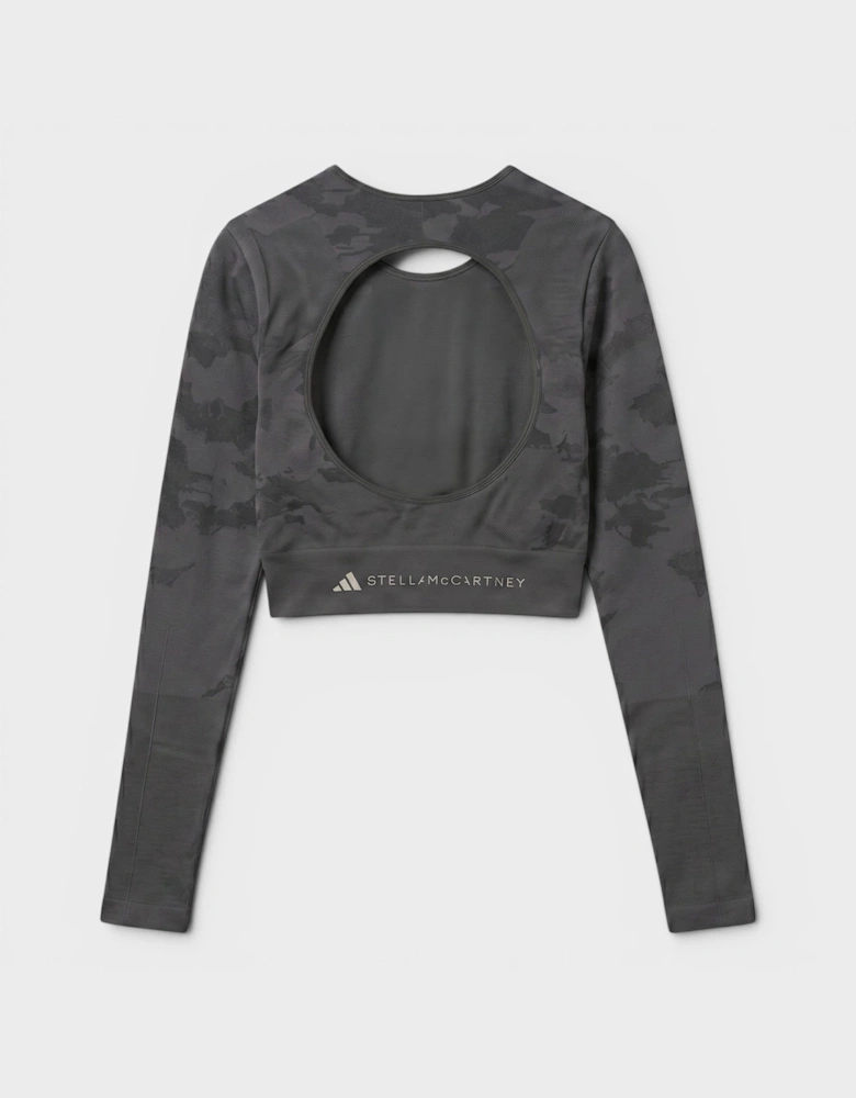 Adidas Truestrength Seamless Long Sleeve Yoga Top Black
