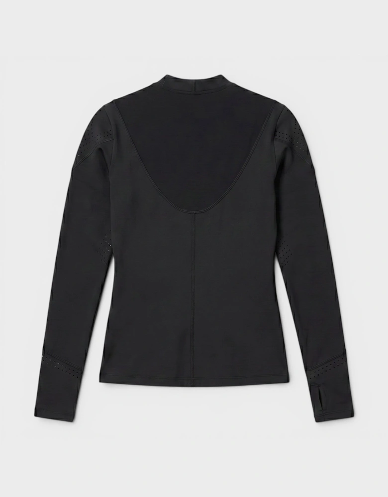 Adidas Long Sleeved Logo Top Black White