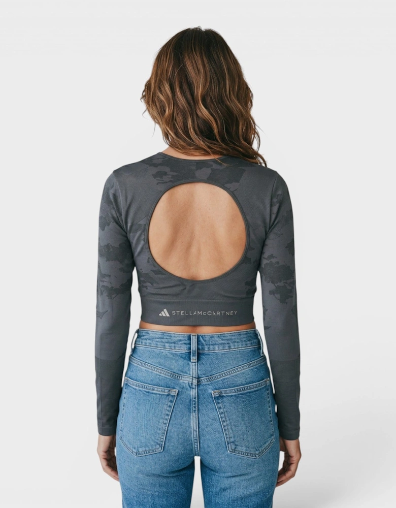 Adidas Truestrength Seamless Long Sleeve Yoga Top Black