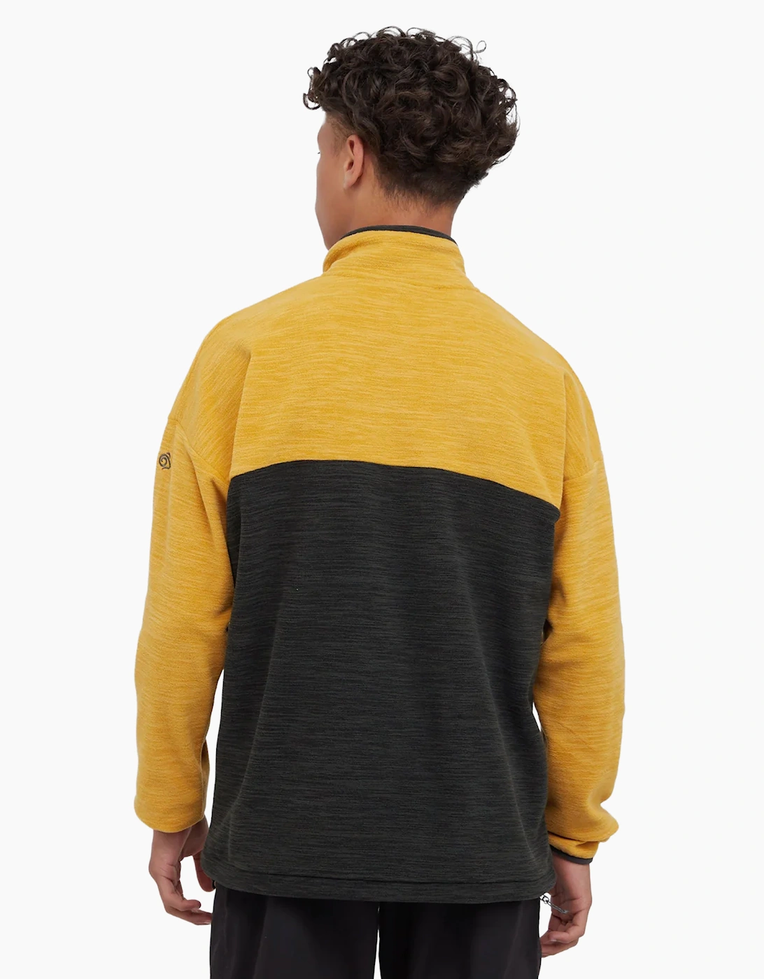 Craghoppers Mens Esk Colour Block Melange Half Zip Fleece Top