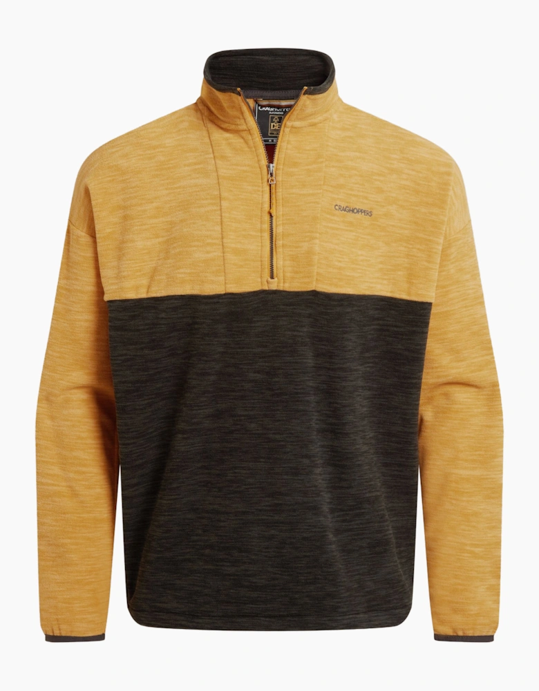 Craghoppers Mens Esk Colour Block Melange Half Zip Fleece Top
