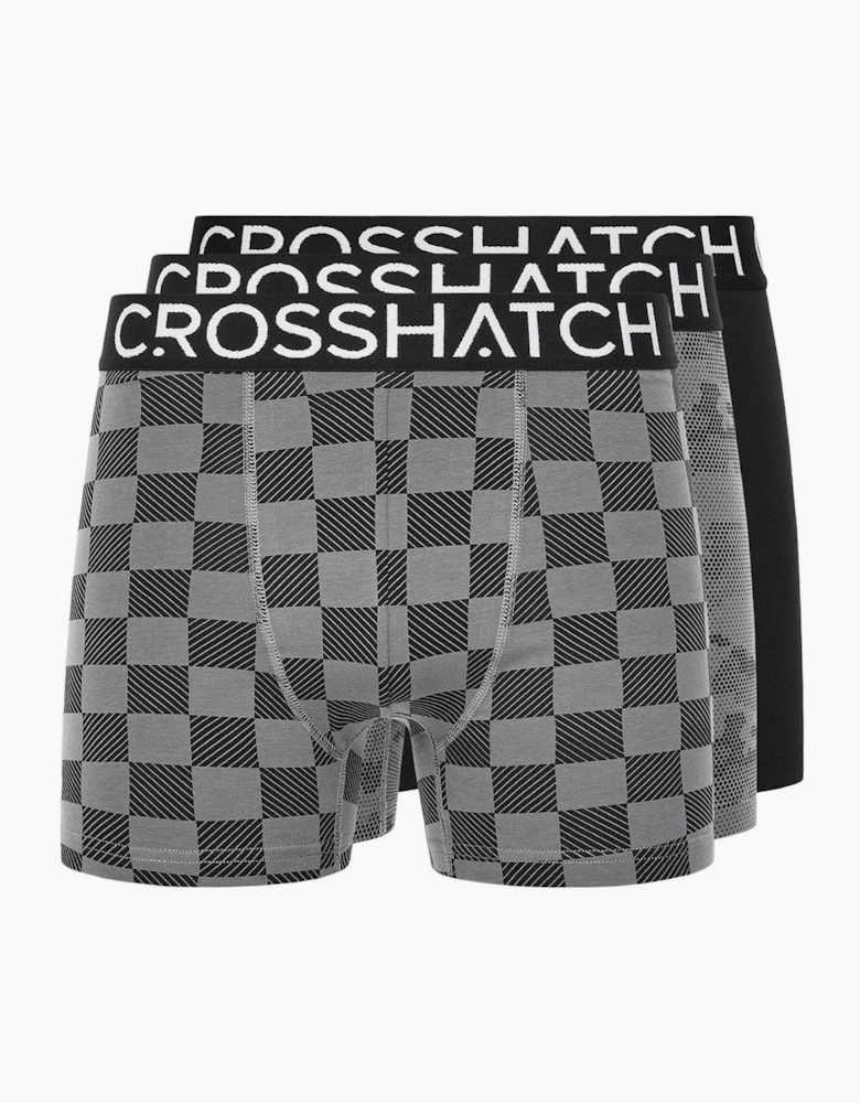 Crosshatch Mens Bresler Boxer Shorts (Pack of 3)