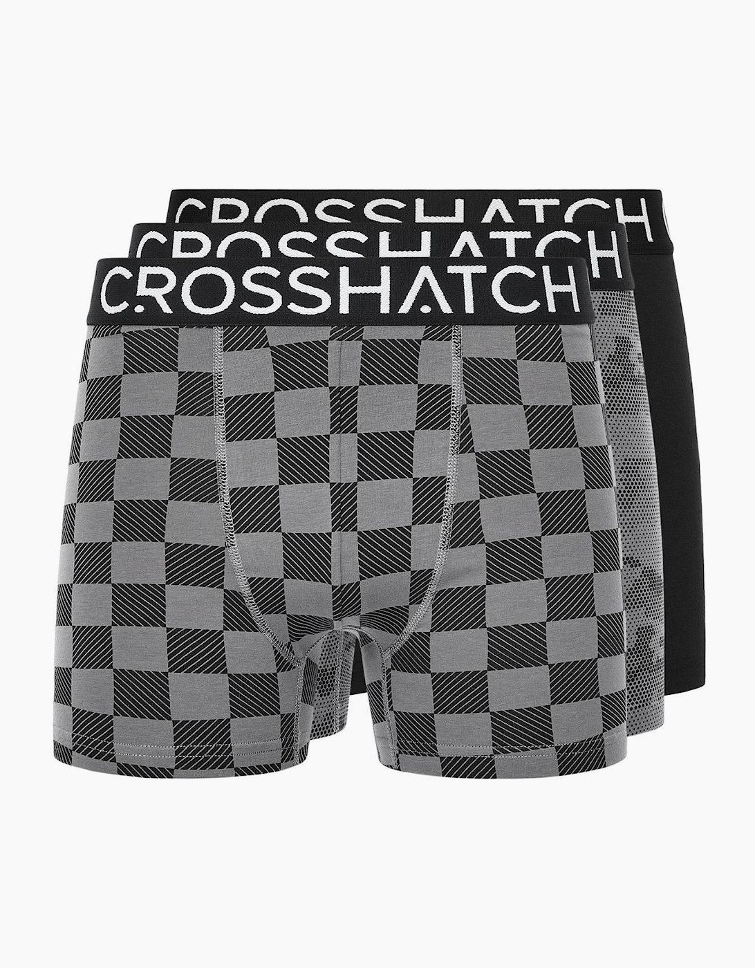 Crosshatch Mens Bresler Boxer Shorts (Pack of 3), 5 of 4