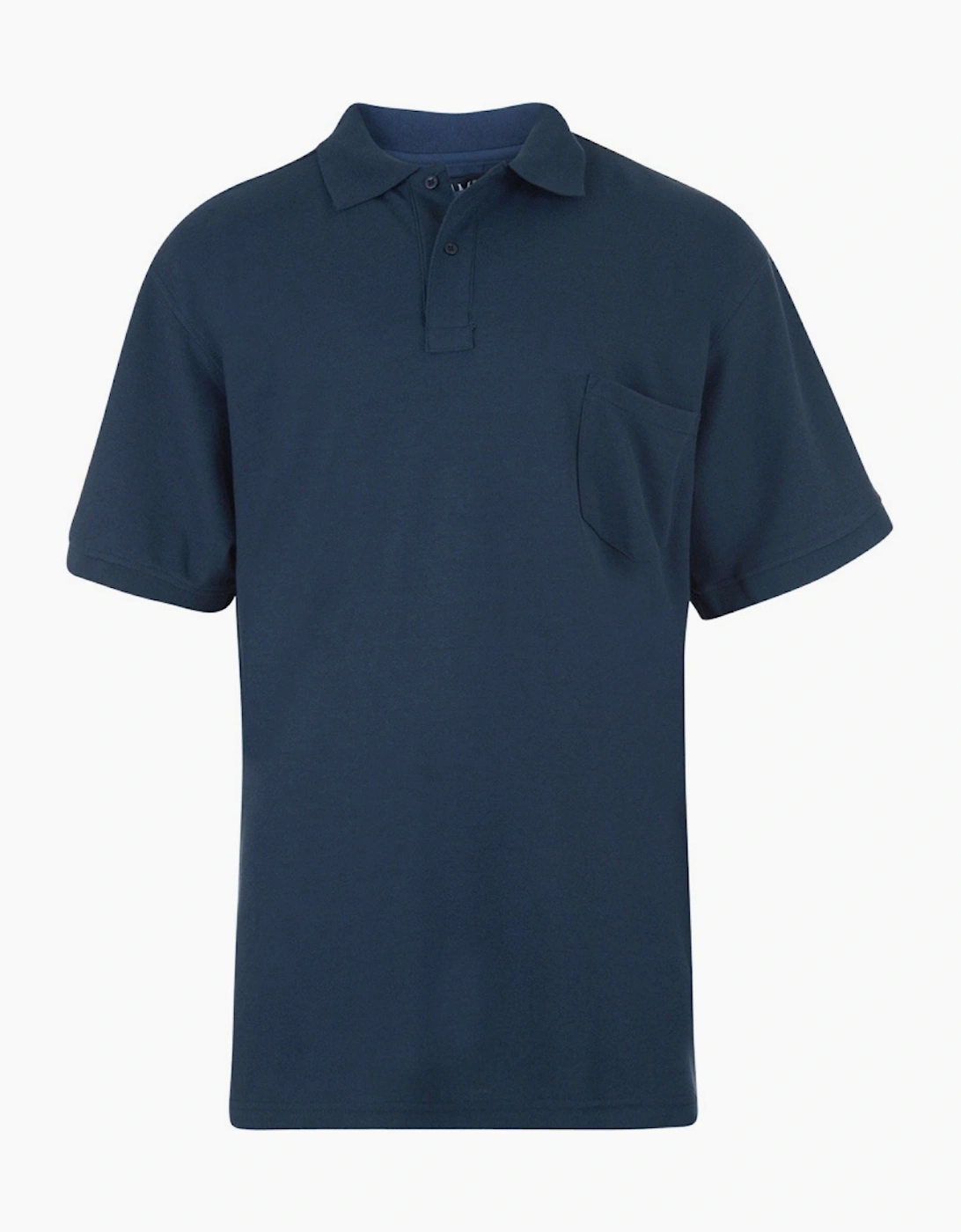 KAM Mens Plain Big & Tall Short Sleeve Polo Shirt, 2 of 1