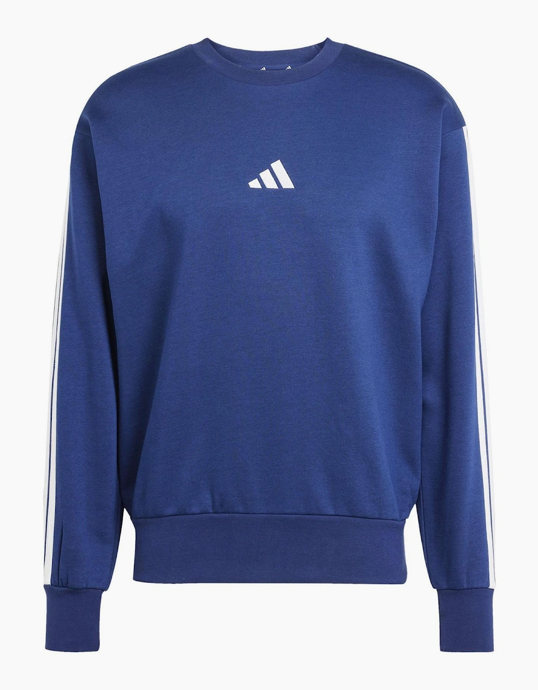 Mens Essentials 3 Stripes Fleece Sweatshirt, 7 of 6