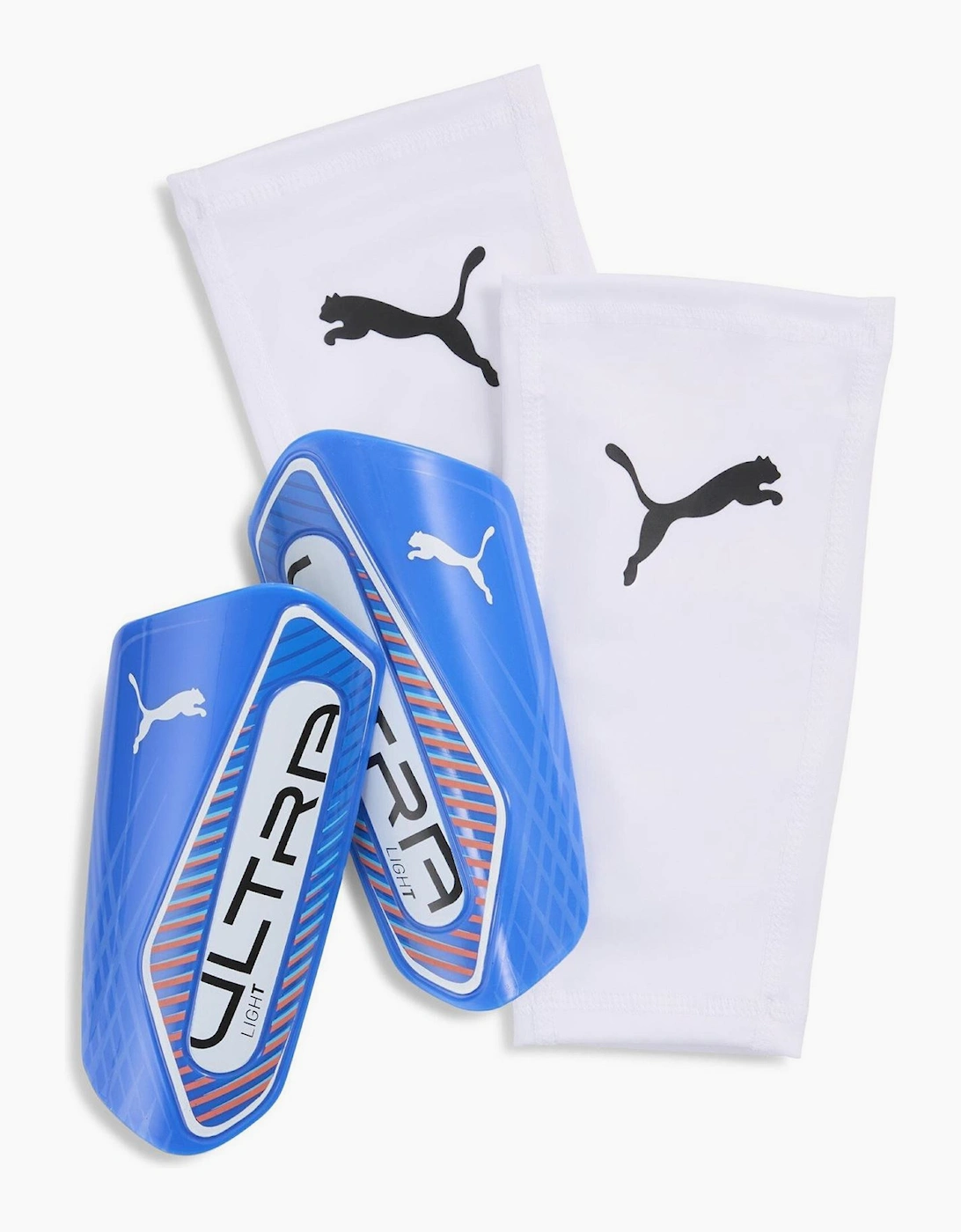 Puma Men's Light Shin Guards - Blue/Multi - Size, Medium