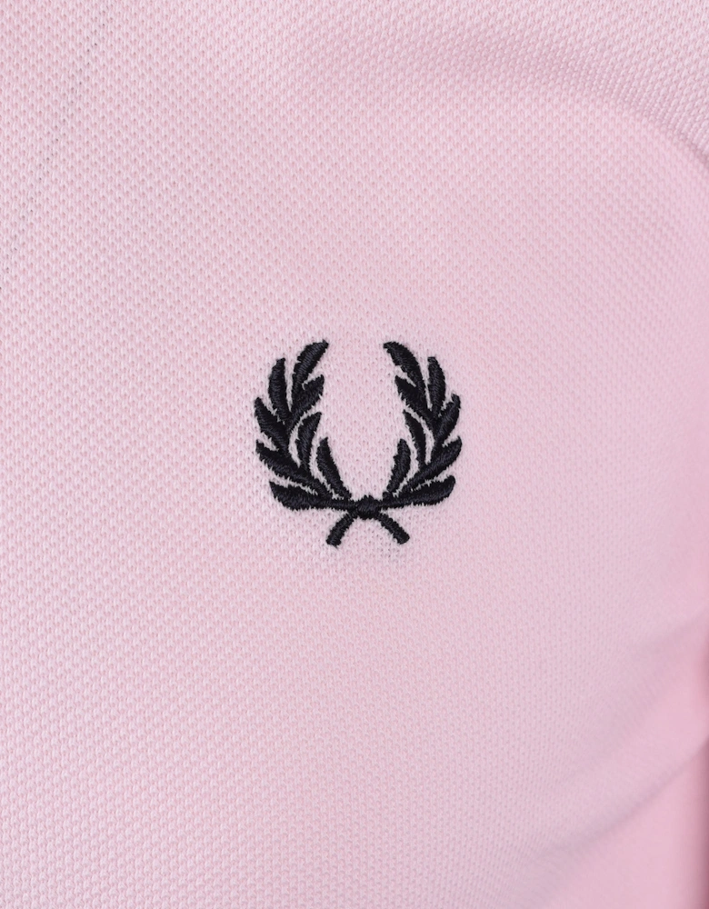 FRED PERRY TWIN TIPPED POLO ICED PINK/NAVY