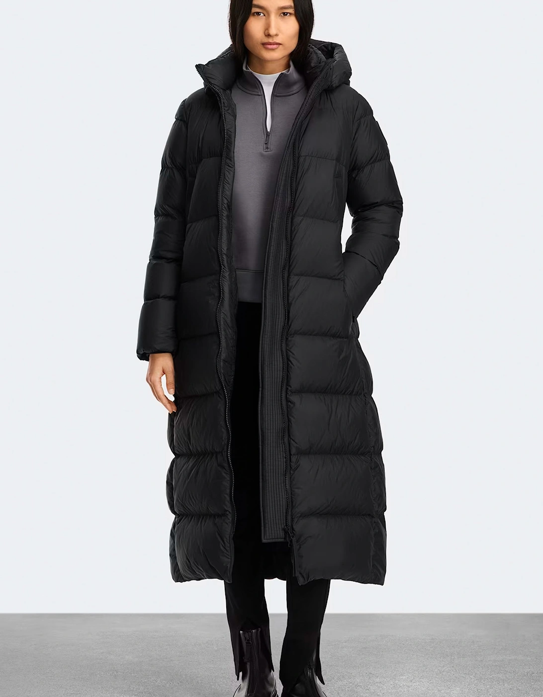 Womens Mystique Puffer Tonal Disc Black