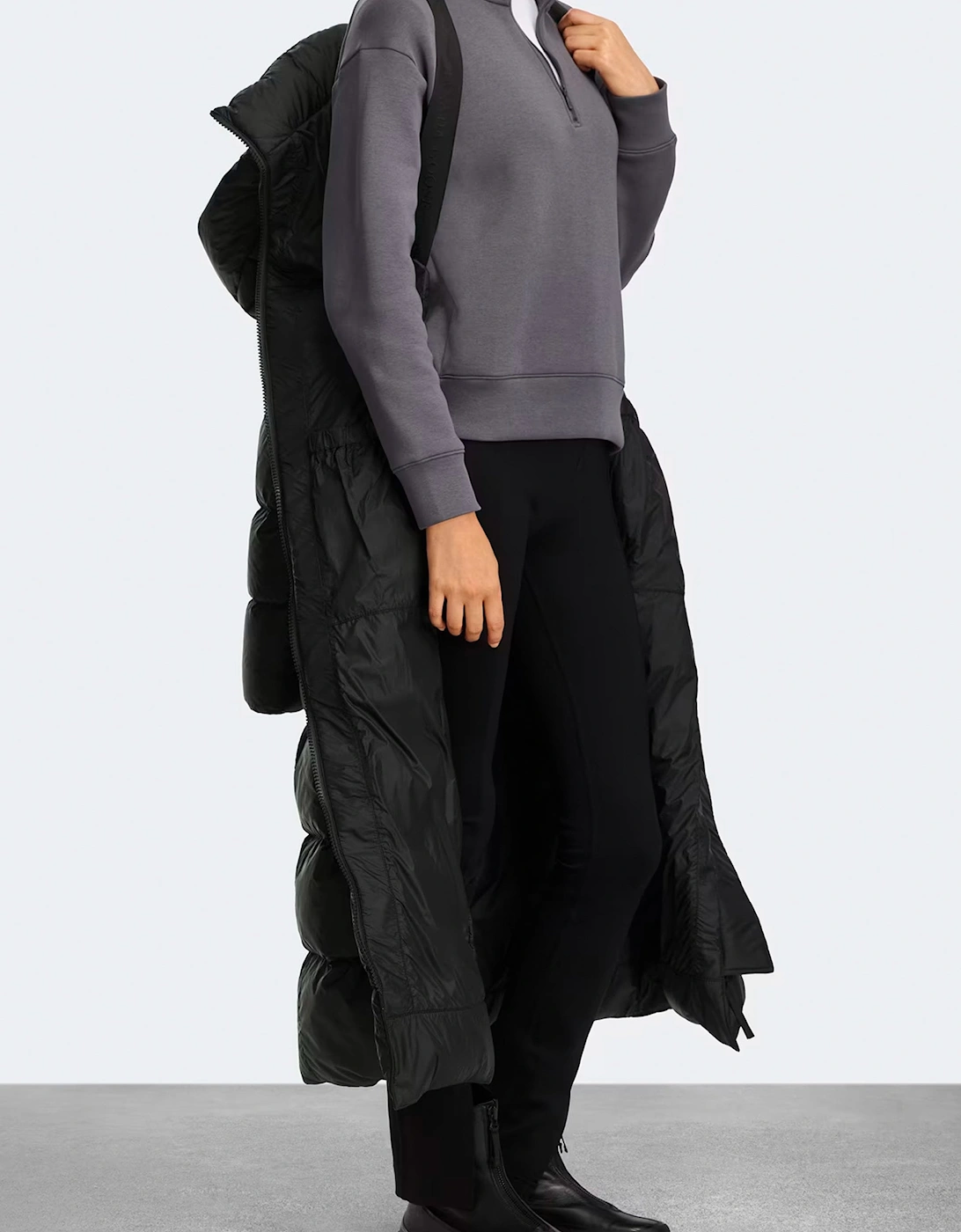 Womens Mystique Puffer Tonal Disc Black