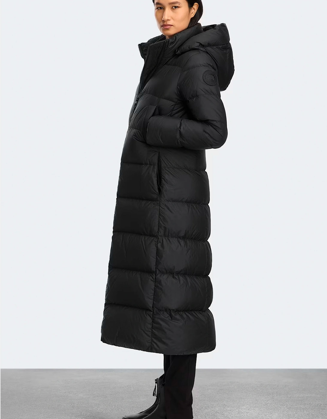 Womens Mystique Puffer Tonal Disc Black
