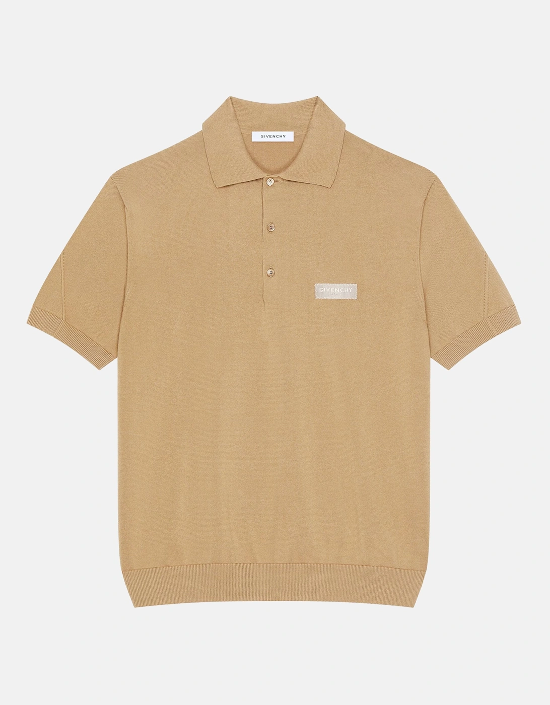 Gros Grain Detail Polo Beige