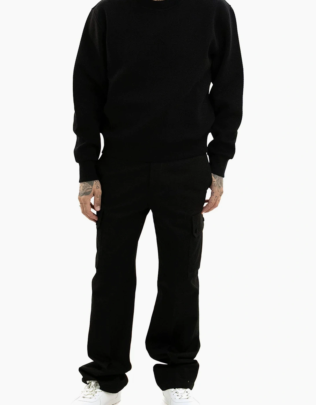Quilted Sweatshirt Black