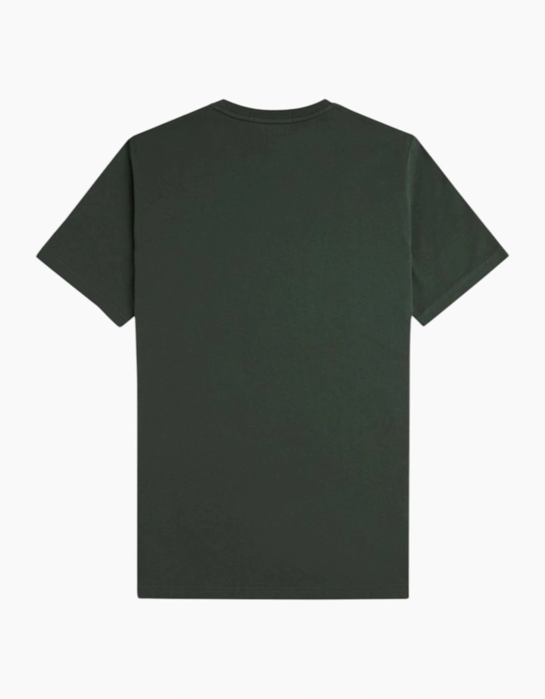 Fred Perry Mens T Shirt Textured Laurel Wreath Logo Crew Neck Short Sleeve Summer Tee