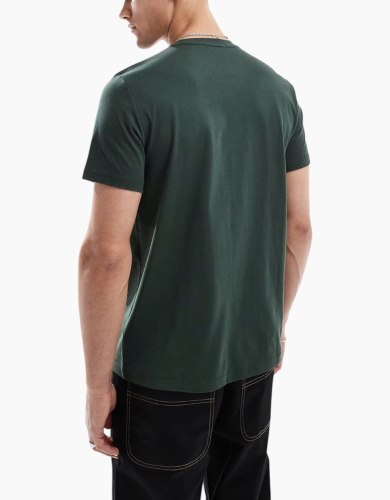 Fred Perry Mens T Shirt Textured Laurel Wreath Logo Crew Neck Short Sleeve Summer Tee