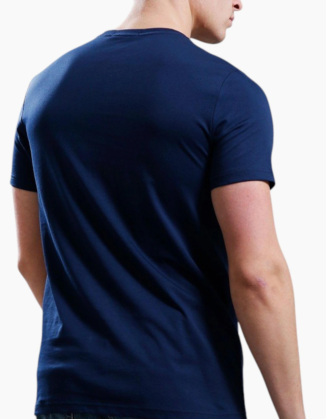 Fred Perry Mens T Shirt Textured Laurel Wreath Logo Crew Neck Short Sleeve Summer Tee