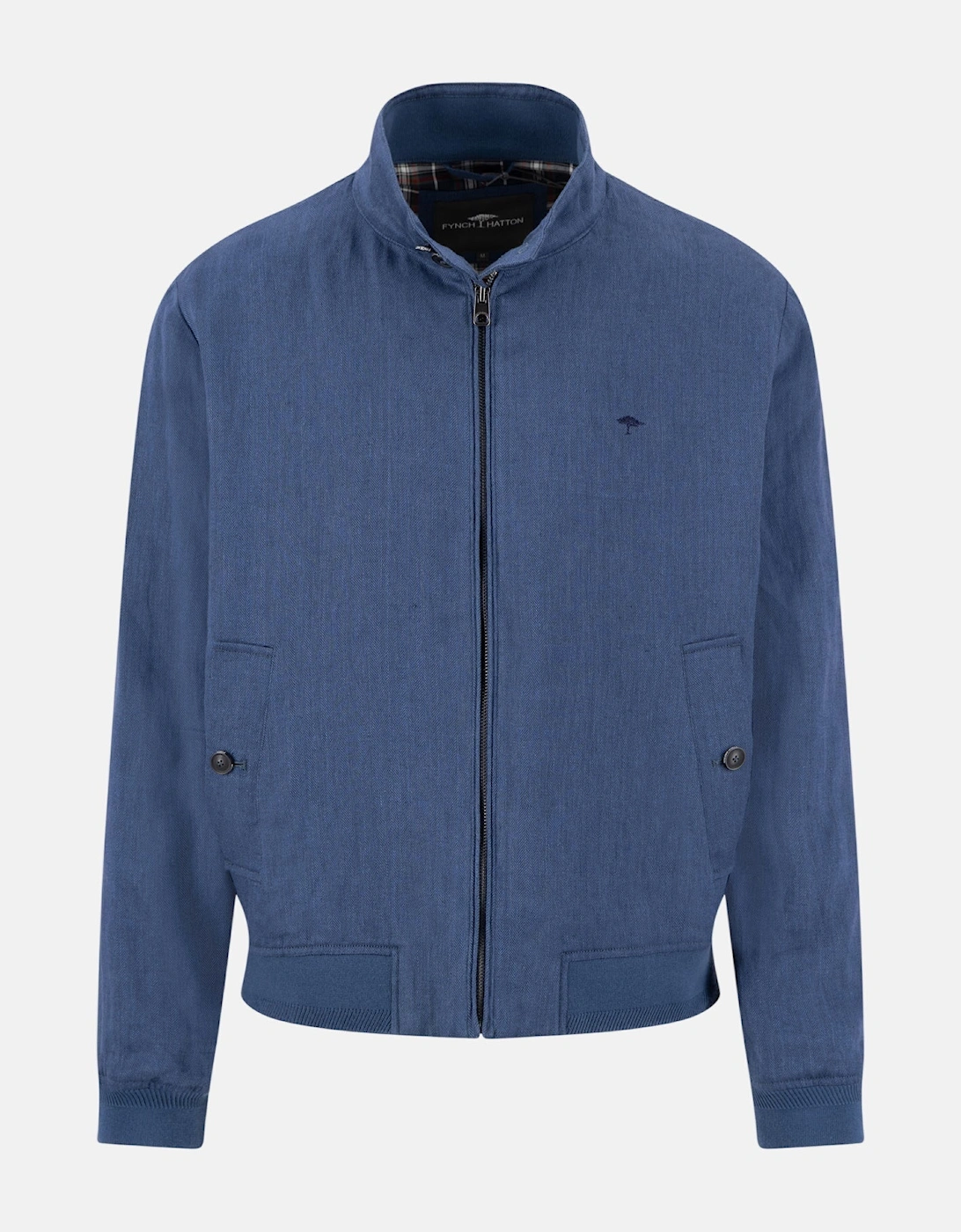 Pure Linen Harrington Jacket Horizon Blue, 6 of 5