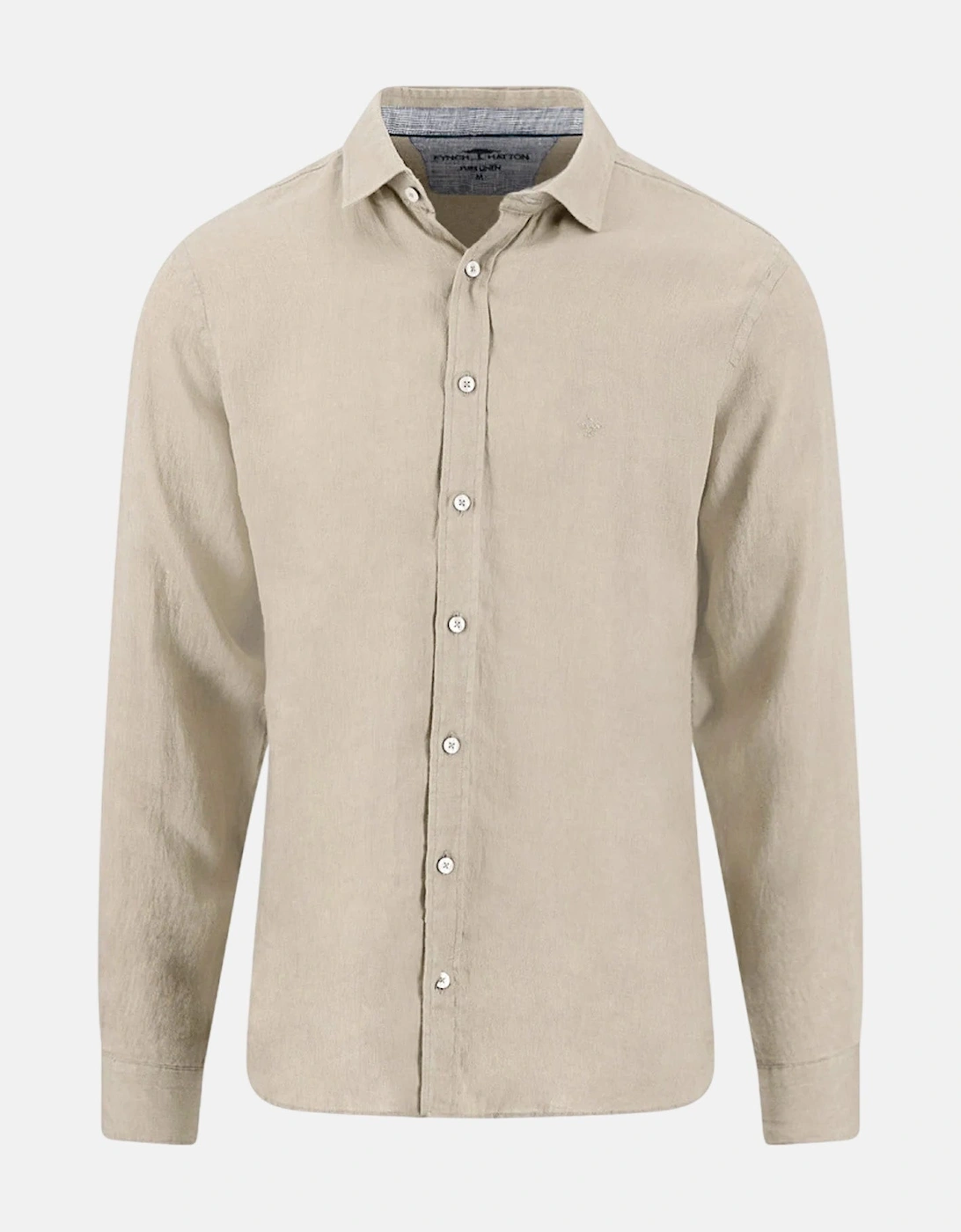 Kent Collar Pure Linen Shirt Sand, 3 of 2