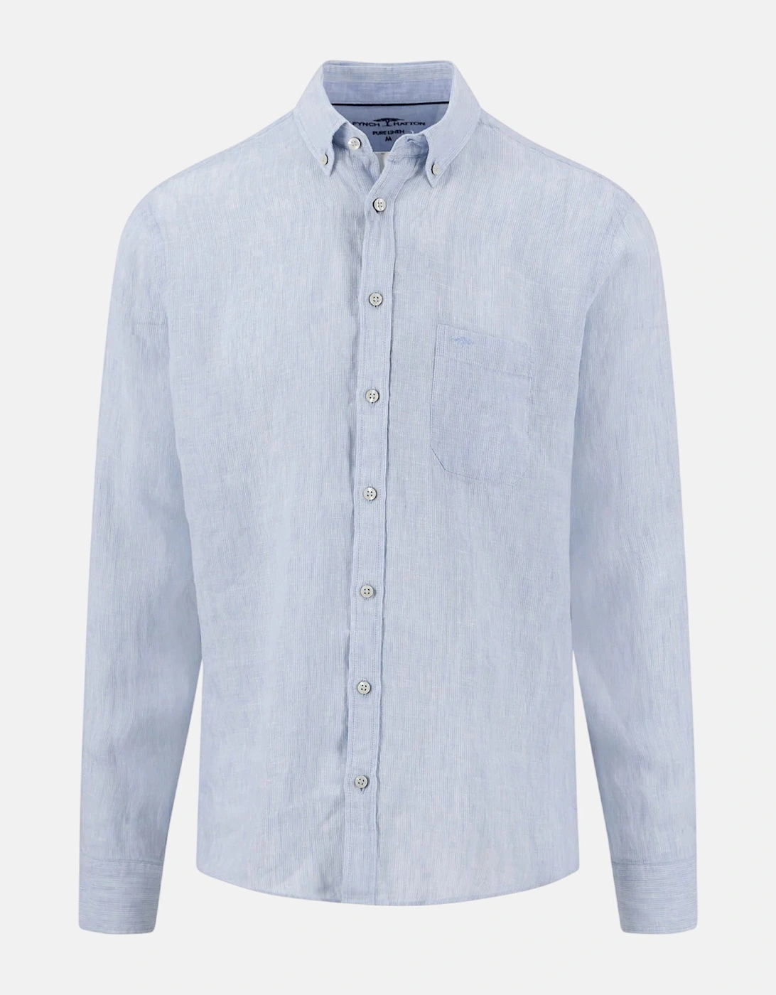Needle Stripe Linen Button Down Shirt New Breeze