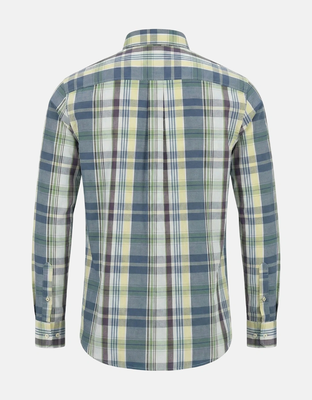Colourful Check Button Down Shirt Aubergine