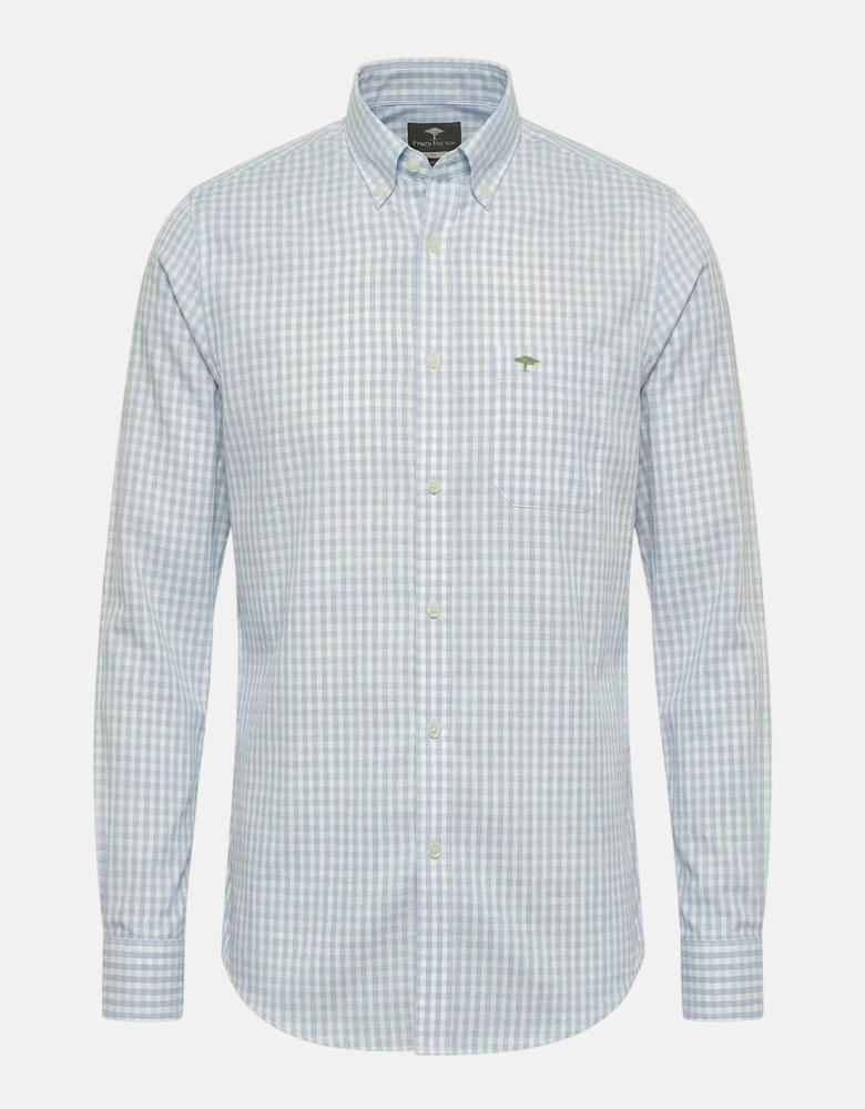 Cotton Oxford Check Button Down Shirt New Breeze