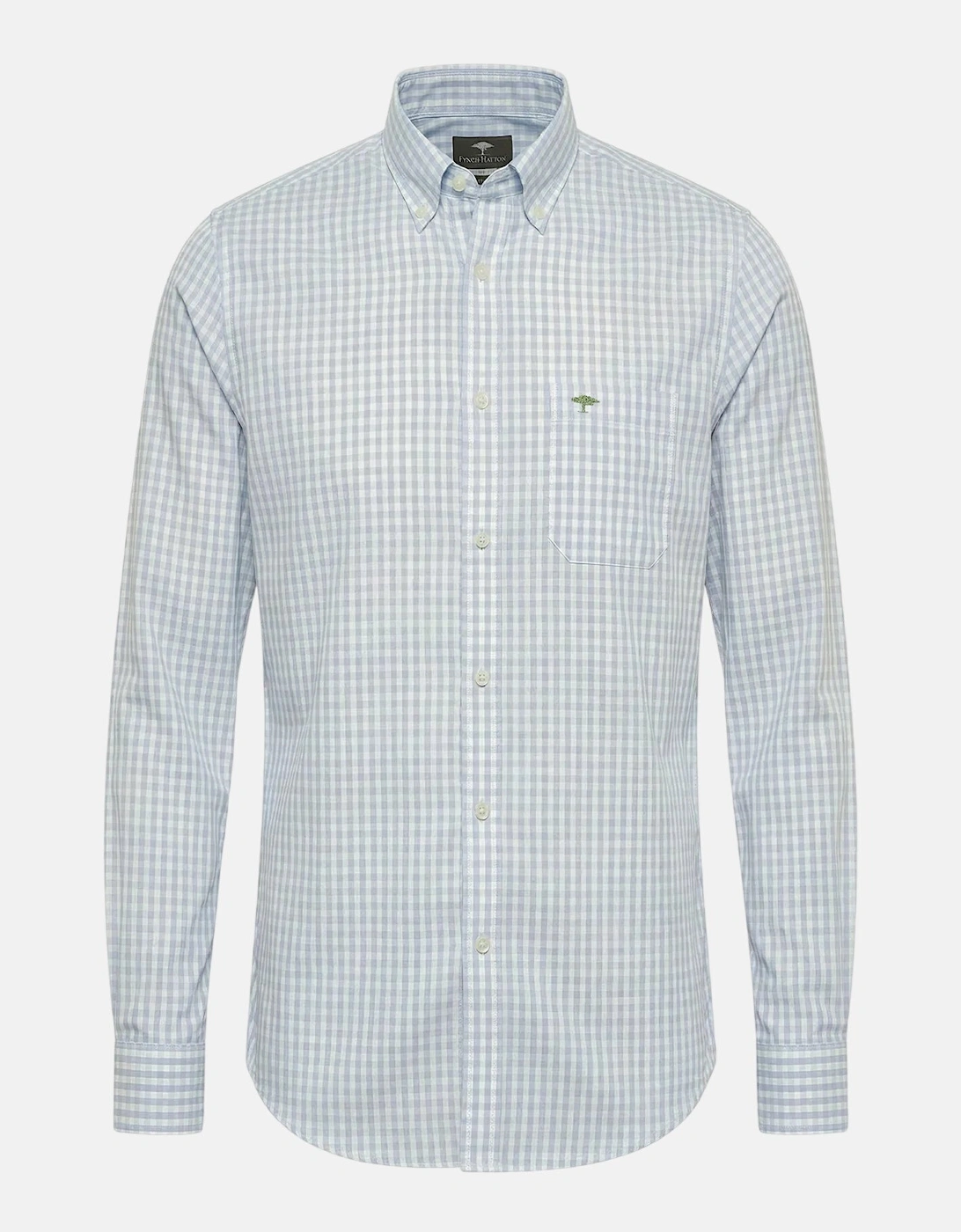 Cotton Oxford Check Button Down Shirt New Breeze, 3 of 2