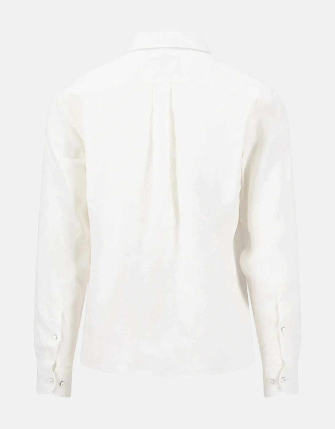Pure Linen Button Down Shirt White