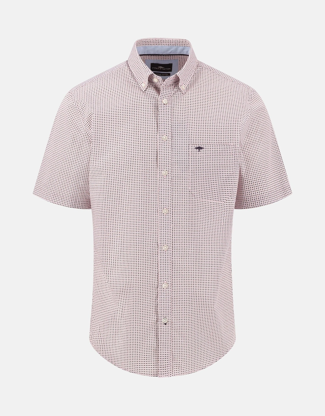 Minimal Print Short Sleeved Shirt Magnolia, 4 of 3