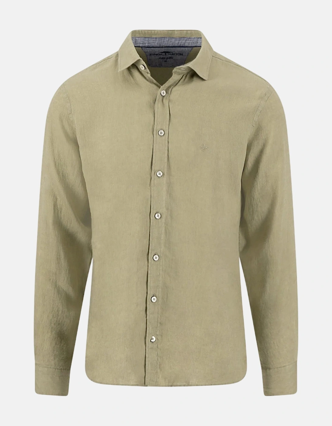 Kent Collar Pure Linen Shirt Pistachio, 3 of 2