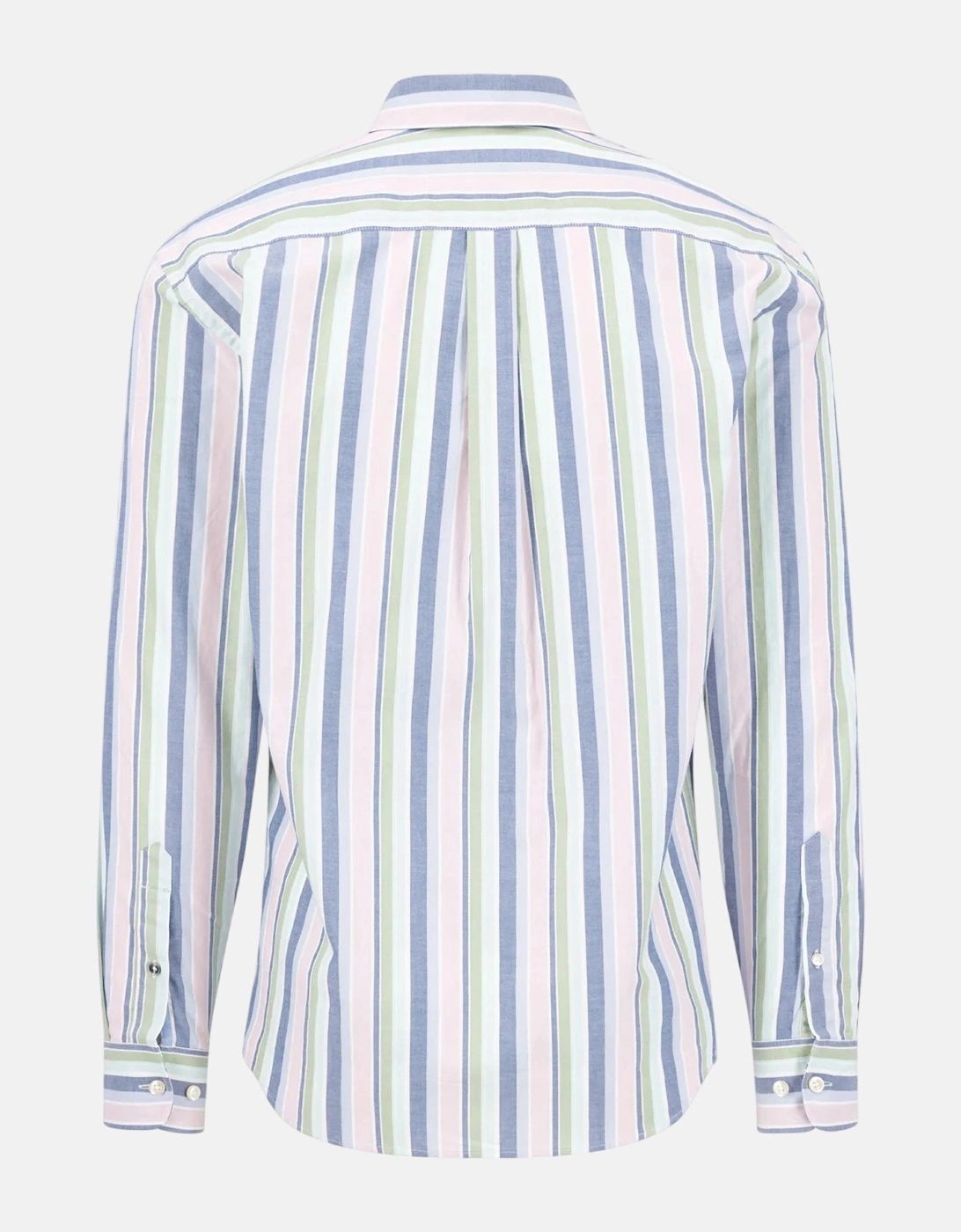 Washed Oxford Striped Button Down Shirt Mint