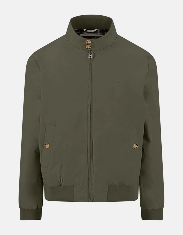 Stand Collar Harrington Jacket Dark Khaki