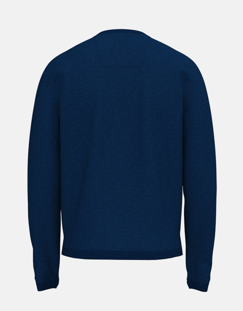 Fine Knit Air Cotton V-Neck Sweater Midnight