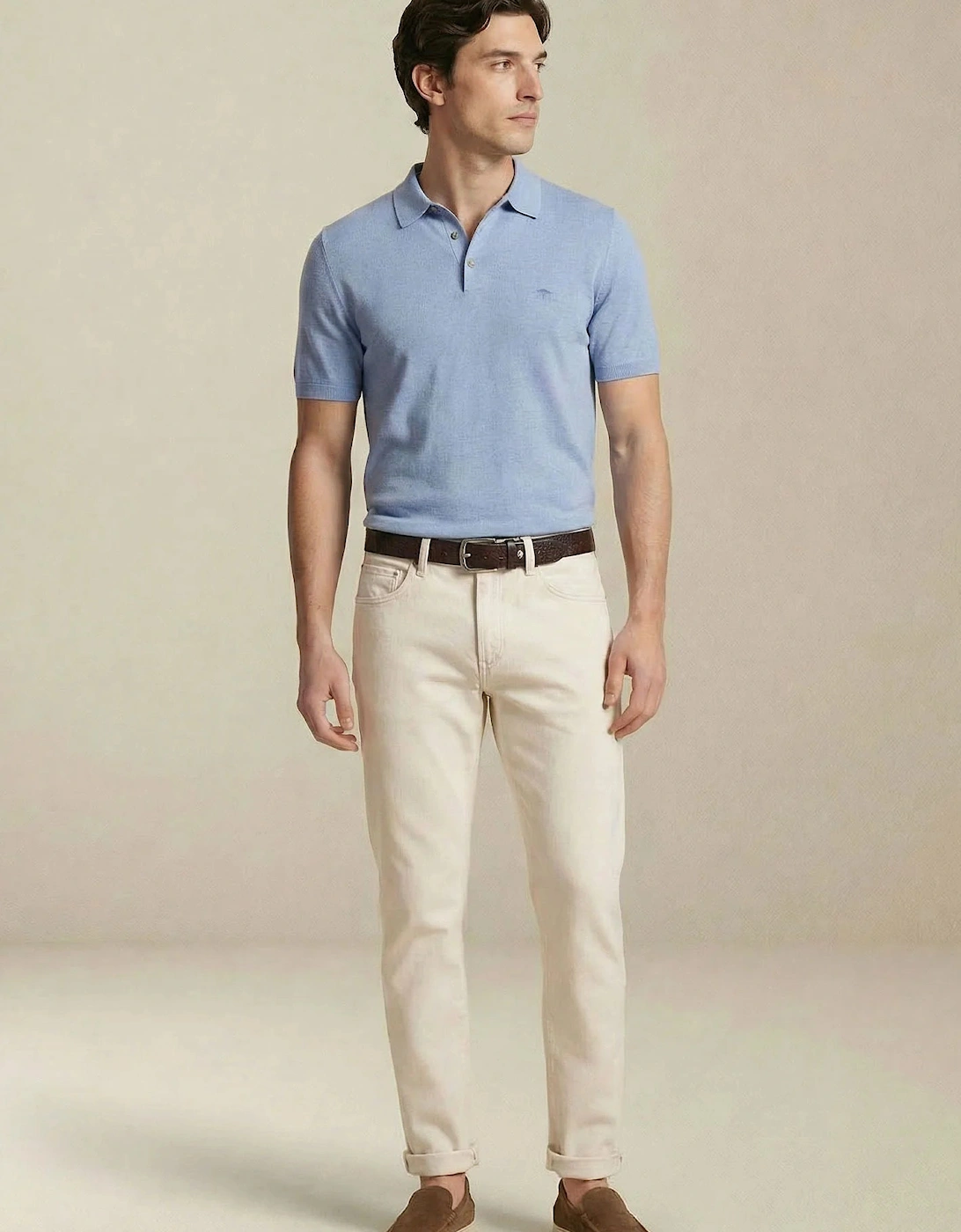 Fine Knit Air Cotton Polo Shirt New Breeze