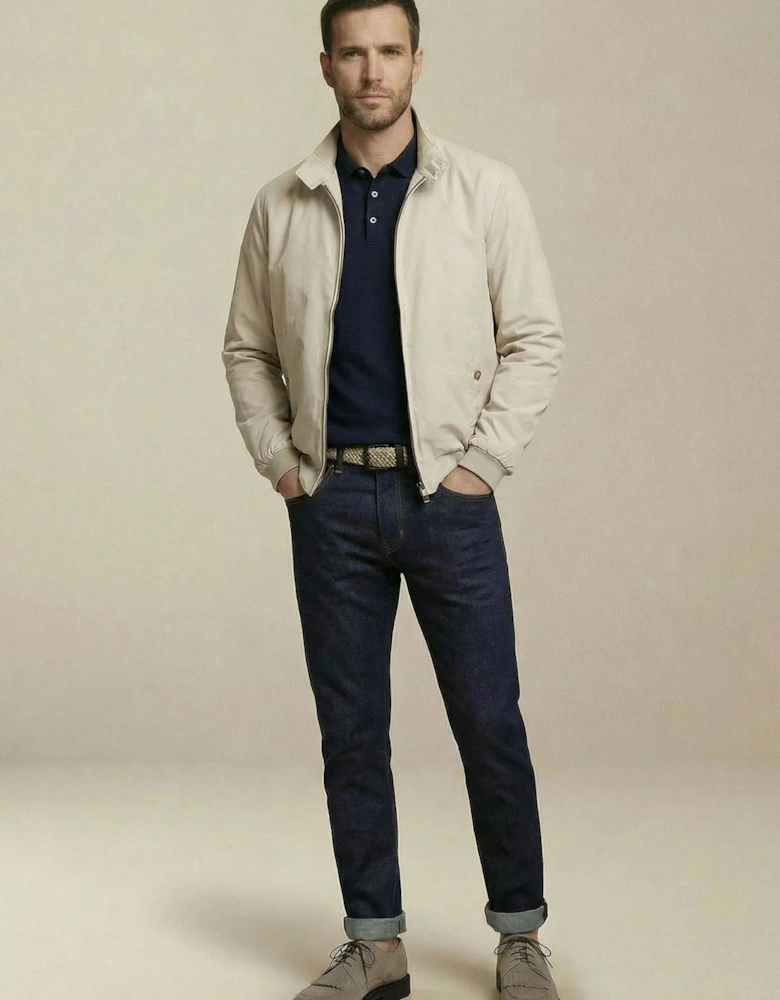 Stand Collar Harrington Jacket Cement