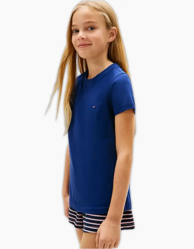 Girls 2-Pack Heritage Logo T-Shirts, Pink/Navy