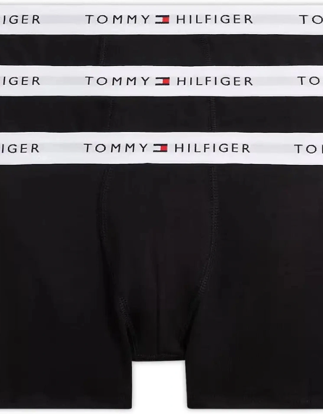 Tommy Hilfiger Tommy Hilfiger Boy's 3-Pack Heritage Logo Boys Boxer Trunks, Black