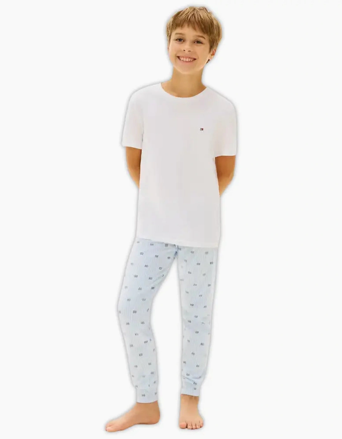 2-Pack Flag Logo Boys T-Shirts, Black/White