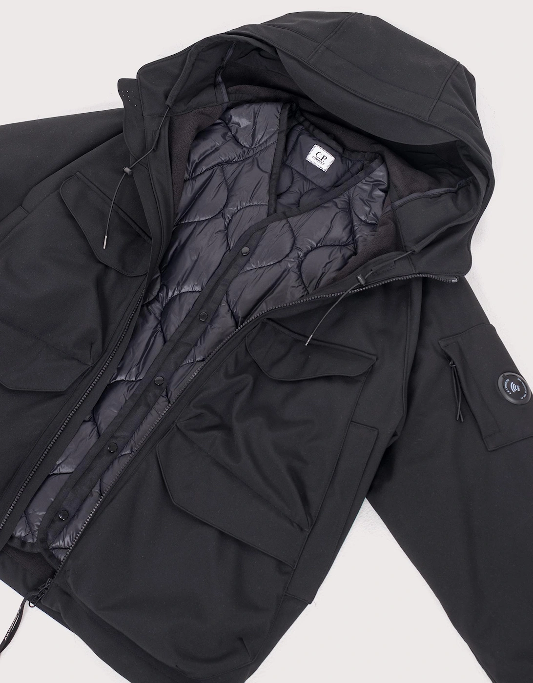 C.P. Shell-R Padded Hooded Lens Jacket