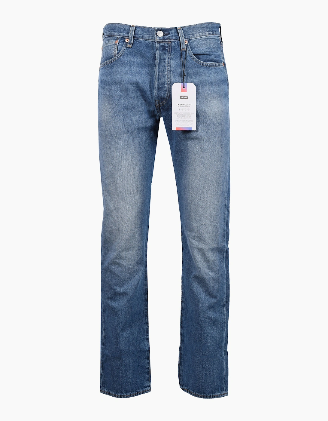 Levis 501 Men's Blue Original Jeans 'You're A Star' Light Wash - Size 32/32