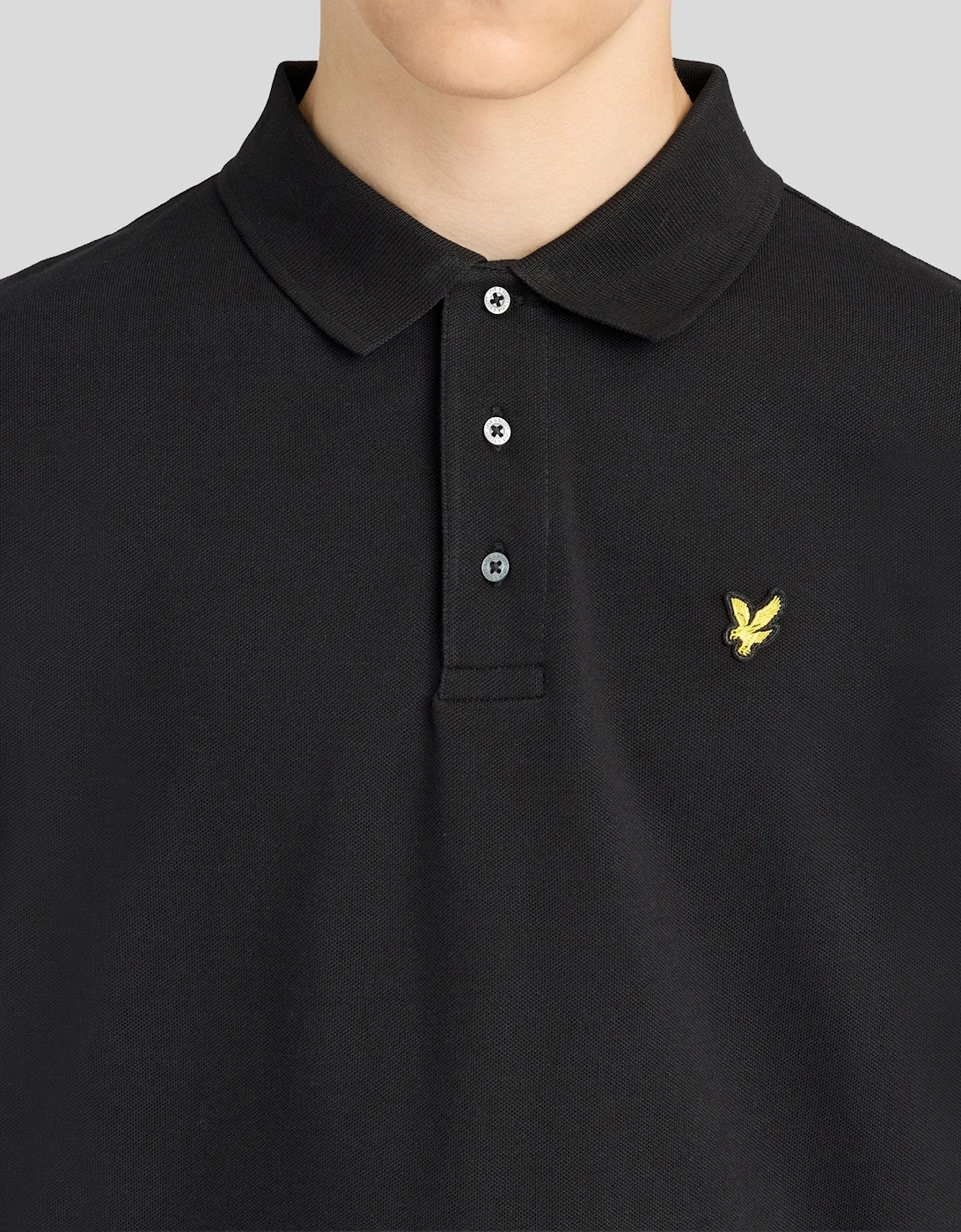 Long Sleeve Cotton Polo Shirt