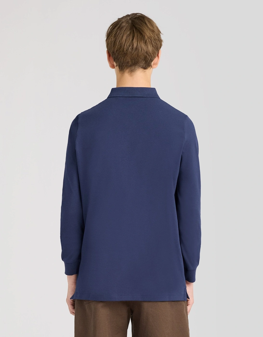 Long Sleeve Cotton Polo Shirt