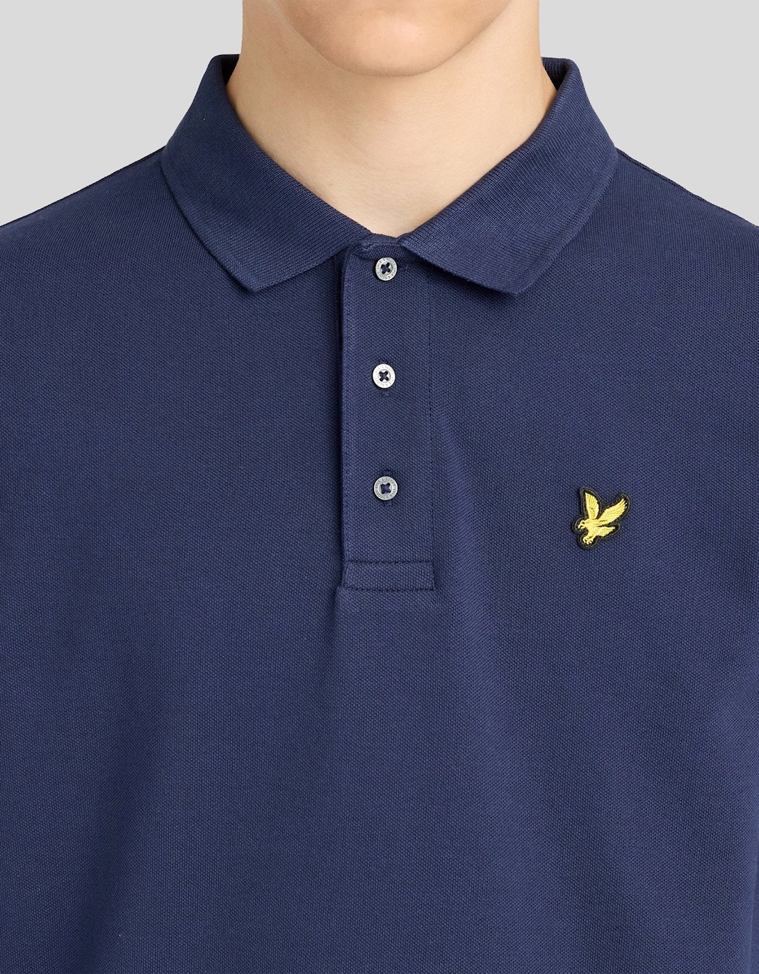 Long Sleeve Cotton Polo Shirt